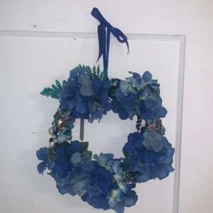 Vintage Jewelry and Flower Wreath